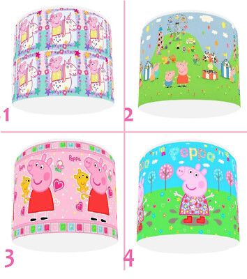 Peppa Pig Kinderzimmer Lampenschirm Lampenschirm 9'' , 10'' oder 12'' in 4 DESIGNS