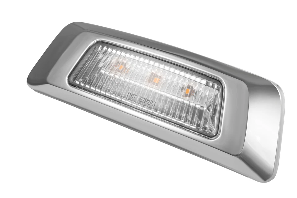 20Pcs Front Marker Lamp White 3LED Yellow Fit For Kenworth T680 T880 T700 12V Foto 3 de 4