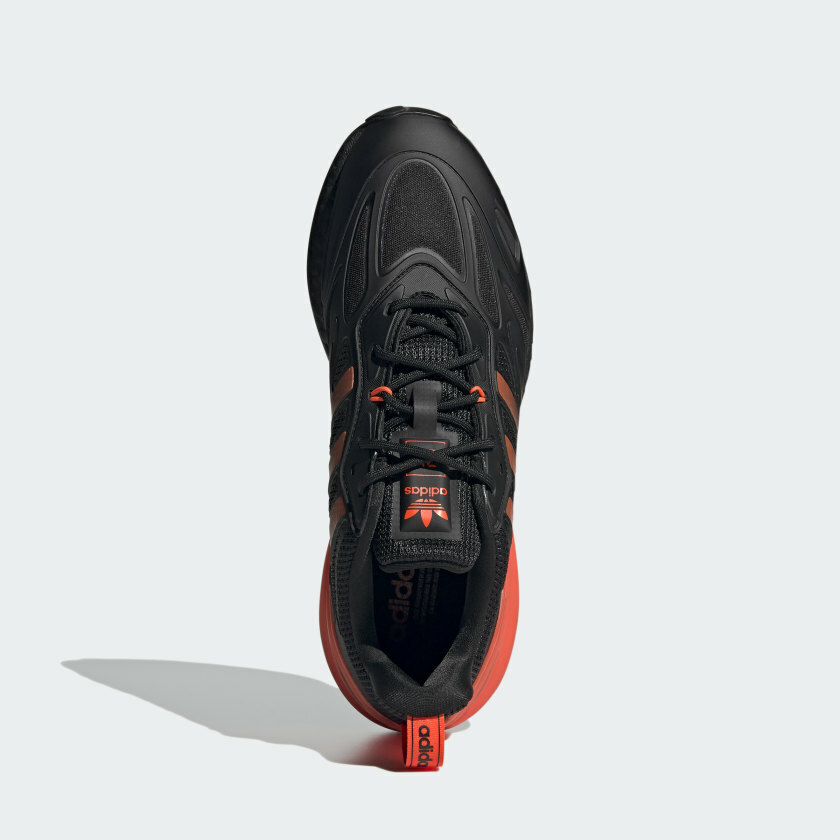 Adidas Originals Men's Black Red ZX 2K BOOST 2.0 SHOES GZ7735 | eBay