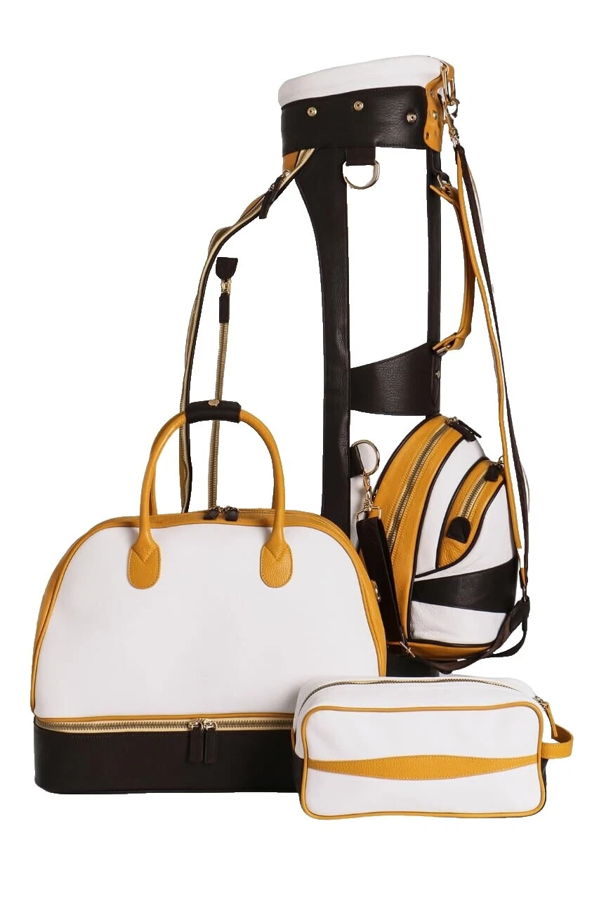 White Leather Golf Bags