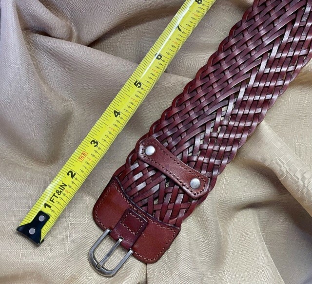 Hippie Boho Cowgirl Brown Braided Leather 2.5 display picture 1
