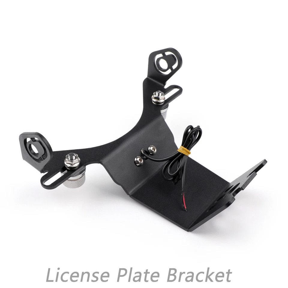 License Plate Bracket Number Holder Plate with 3 LED For Yamaha YZF-R1 04-14 UE Foto 4 de 4