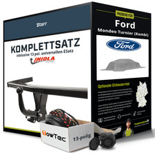 Anhängerkupplung starr für FORD Mondeo Turnier (Kombi) +E-Satz (AHK+ES)