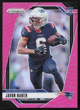 2024 PANINI PRIZM PINK JAVON BAKER RC NEW ENGLAND PATRIOTS #344 PARALLEL