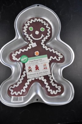 Vintage Wilton Gingerbread Man Boy Cake Pan Mold 1998 2105-3313 With Insert