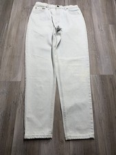 Vintage Levis 550 Jeans Womens 10 White Relaxed Fit Tapered Leg Mom USA Made 90s