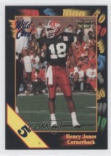1991 Wild Card Draft 5 Stripe Henry Jones #20 Rookie RC. rookie card picture