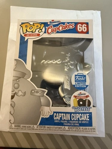 Funko Pop! Vinyl: Ad Icons - Captain Cupcake (Platinum) - Funko (Exclusive) #66