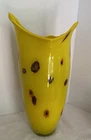 Vintage Murano Art Glass Vase Franteilli Toso Packed Millefiori Lrg. 14.5”