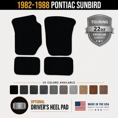 Avery Touring Front & Rear Floor Mats for 1982-1988 Pontiac Sunbird #1LB