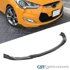 Fits 12-17 Hyundai Veloster Glossy Black Front Bumper Lip Kit Spoiler Splitter
