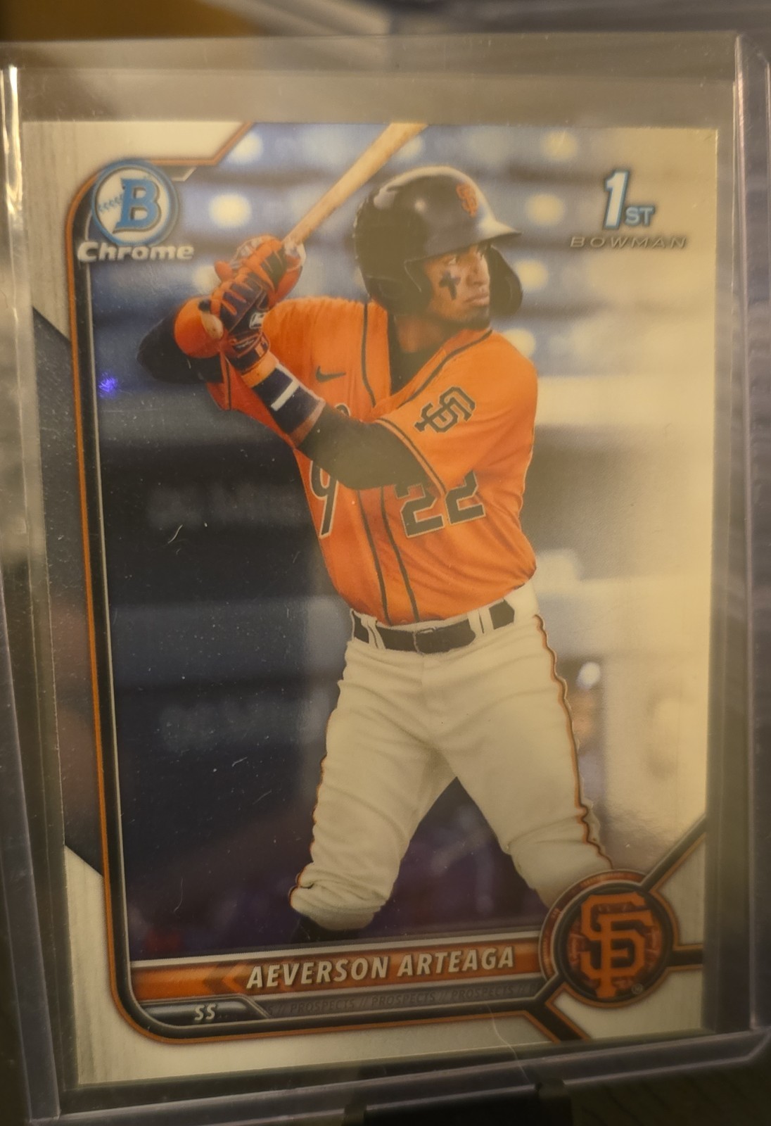 2022 Bowman - Chrome Prospects Aeverson Arteaga #BCP-82 (RC)