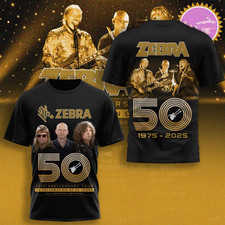 ZEBRA 50th Anniversary Band Tour 3D T Shirt Size S-5XL