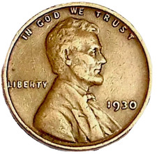 🔥 1930 P Lincoln Wheat Cent Good - Very Good (G-VG) Condition Copper Penny 1c