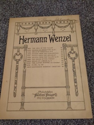 Herman Wenzel Sounds Of Springtime Sheet Music 1907
