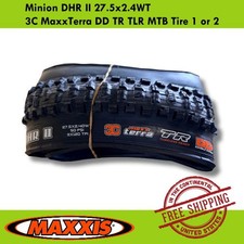 Maxxis Minion DHR II 27.5x2.4WT 3C MaxxTerra DD TR TLR MTB Tyre 1 or 2