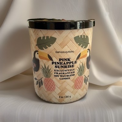 PINK PINEAPPLE SUNRISE Single Wick Candle Bath & Body Works