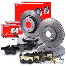 BREMBO BREMSSCHEIBEN +BEL&Auml;GE +VWK VORNE+HINTEN F&Uuml;R MERCEDES C-KLASSE W205