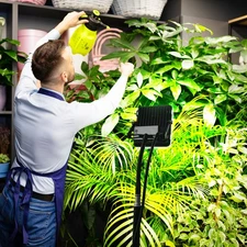 SANSI Grow Light Full Spectrum 45W 88LEDs Dimmable Indoor Growing with Remote