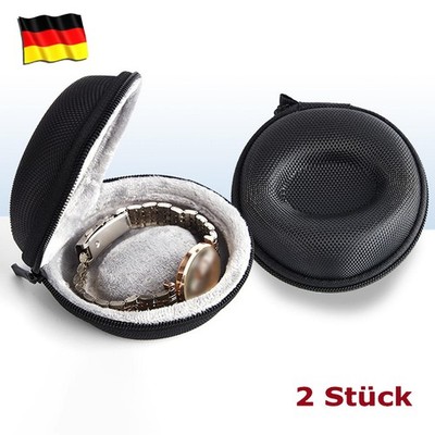   2X Portable Reiseetui 1 Uhr Uhrenbox Watch Case für Armbandwatch Smart Watch