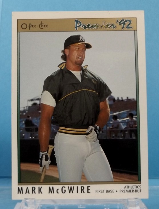 1992 O Pee Chee Premier #99 - Mark McGwire - Oakland Athletics - Near Mint
