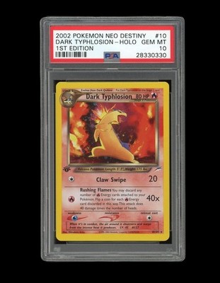 2002年 日本語 1st エディション ハンギラス ホロ PSA 10 POKEMON PSA 10 GEM MINT 2002 DARK TYPHLOSION 1ST EDITION NEO