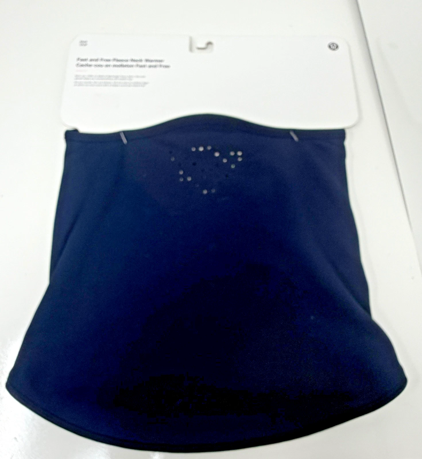 Lululemon Fast & Free Fleece Neck Warmer True Navy Blue Size XS/S