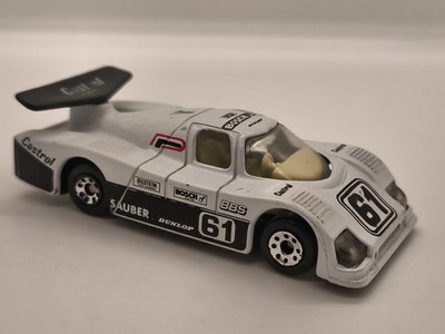 GROUP C RACER RENNWAGEN WEISS SCHWARZ VON MATCHBOX SUPERFAST #61 MACAU VON 1984