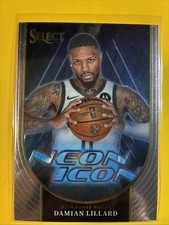 2023-24 Panini Select - Neon Icons Damian Lillard #17