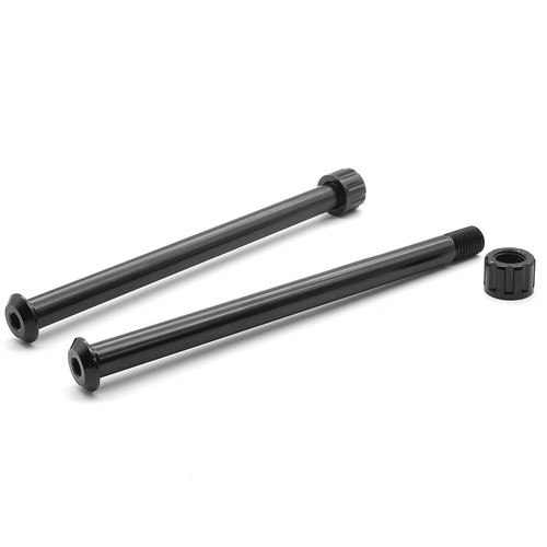 Axe Traversant (thru Axle) Pour VTT - Filetage 148/142*12mm, écrou, Aluminium Noir, Kit De Montage