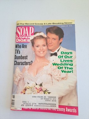 Soap Opera Digest June 25, 1991 With Address Label 