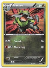 Fraxure 15/20 Dragon Vault Holo Rare Pokemon Card LP