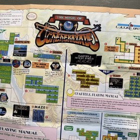 Magic of Scheherazade CUL-AS-US NES Nintendo Insert Poster / Map Only