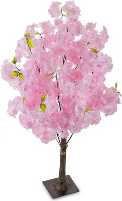 Artificial Cherry Blossom Flower Tree 3.2ft Faux Pink