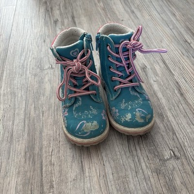 Mädchen Schuhe Größe 27 Rosa Blau Reißverschluss Und Schleife