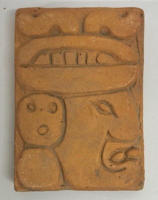 Batchelder California Vintage Mayan Tile with Face