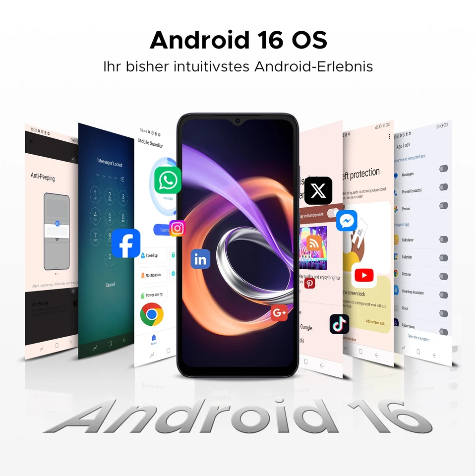 DOOGEE Note 56 Plus Android 16 Smartphone Ohne Vertrag 48GB+256GB 4G Handy NFC - Bild 3 von 4