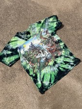 Vintage Lisa Chapman Graphics Nature Tie Dye Shirt USA Made Single Stitch XL