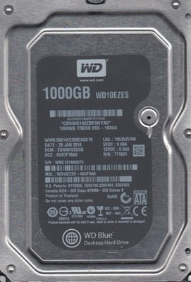 Hard Drive HDD Western Digital Blue Desktop WD10EZES 3.5inch 1 To 655-1830A IMAC