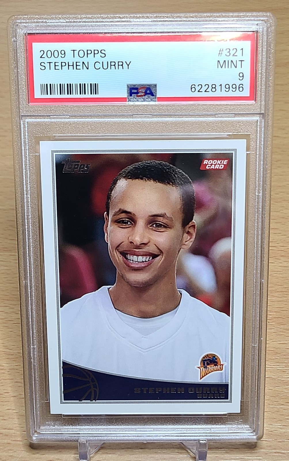 2009 Topps Stephen Curry # 321 RC Rookie PSA 9 Mint