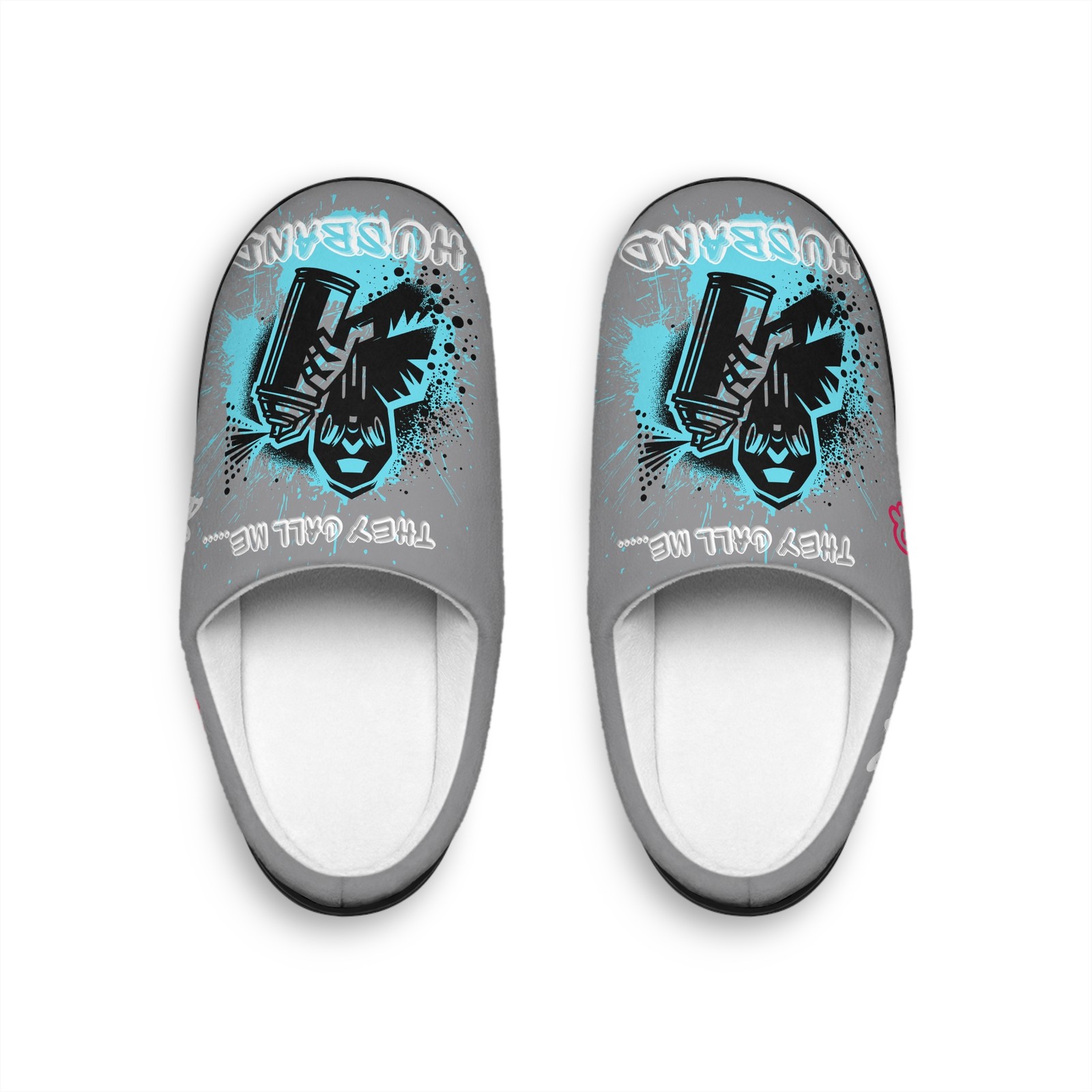 SAOLA Pantofole Uomo Marito Interno con Grafica Giocosa Scarpe Casa Accoglienti