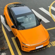 Tesla Model Y 2025 2026 DIY PreCut PPF Paint Protection Film Wrap Crystal Orange