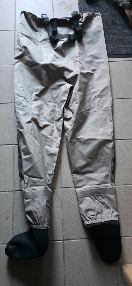 Kylebooker Fliegenfischen Wathose in Farbe Khaki mit Strumpffuß in Größe XXXL - Bild 2 von 2