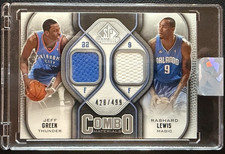 2009-10 SP Game Used Combo Materials Jeff Green Rashard Lewis /499 #CM-LG