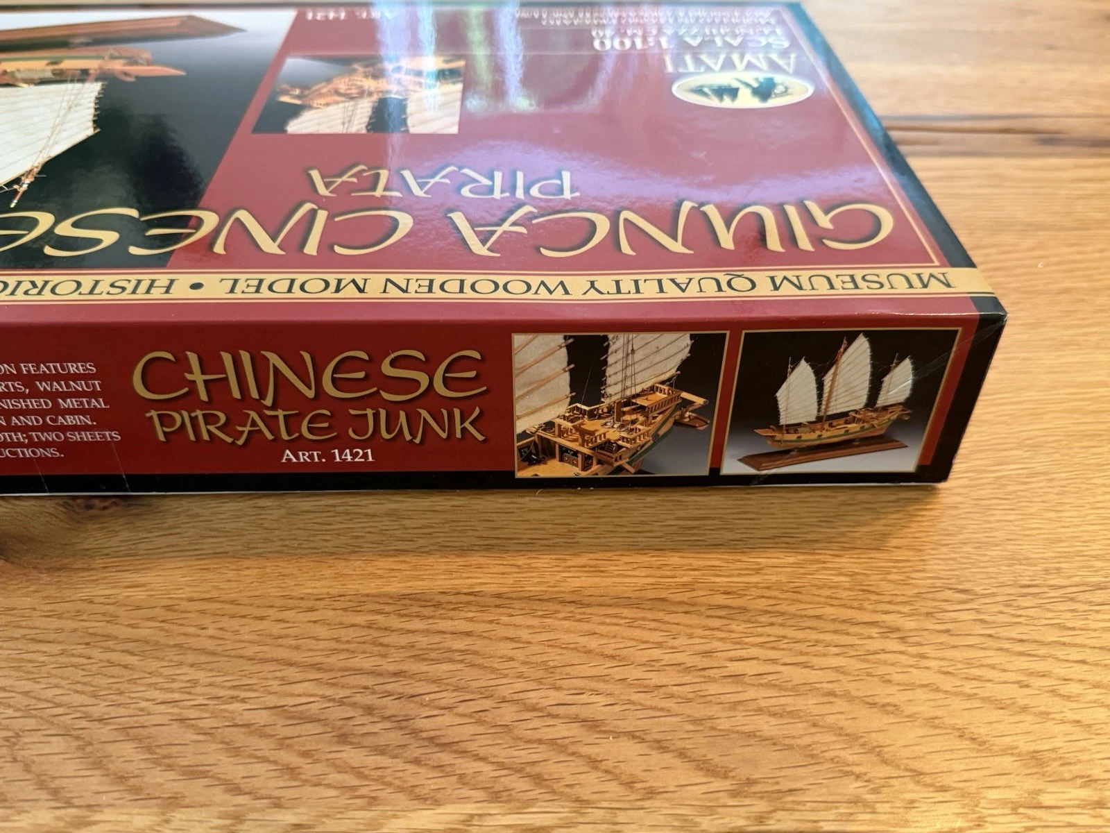 Amati 1421 1/100 Scale Chinese Pirate Junk Model Kit Giunca Cinese Pirata - New 6