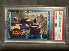 2022 Topps Chrome Sapphire Star Wars Droids Are Reunited! R2-D2 C-3PO 🔥PSA10🔥
