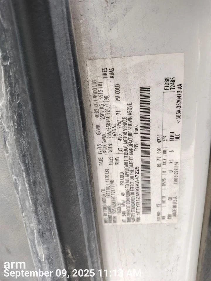 Cuadro de instrumentos velocímetro Ford Transit25 2015-2016 Foto 2 de 4