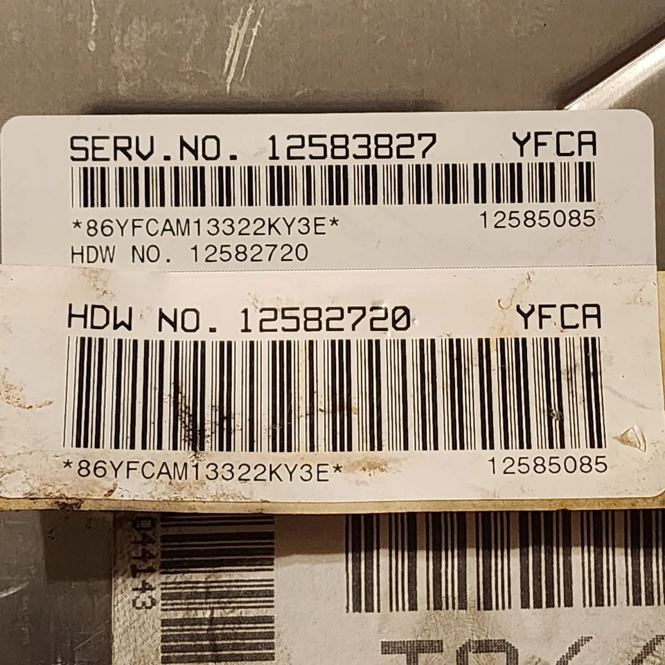 2003-2005 General Motors Buick Chevrolet Oldsmobile Pontiac PCM USED. 12583827 - Image 2 of 2