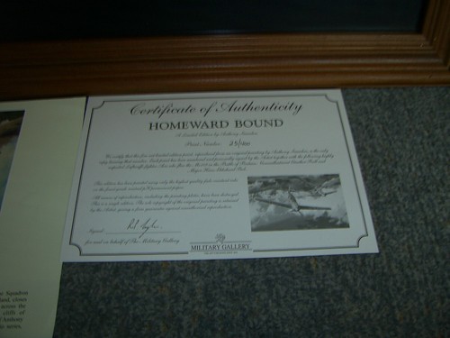 ANTHONY SAUNDERS HOMEWARD BOUND PRINT 25/400  WITH 2 SIGNATURES - Picture 5 of 5