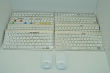 8x Apple A1314 Wireless Keyboard and 2 Apple Mouse A1296 FOR PARTS